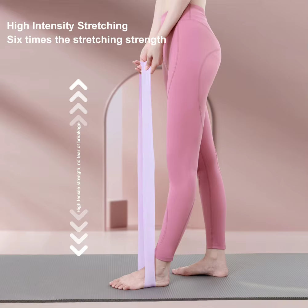 Silicone Resistance Bands with 4 Resistance Levels Workout Stretch Bands for Strength Training for Home Gym Yoga